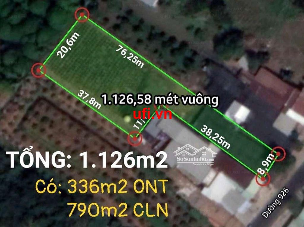 "Bán 1.126m2 - mặt tiền đường tỉnh 926 - h. phong điền - tp. cần thơ."