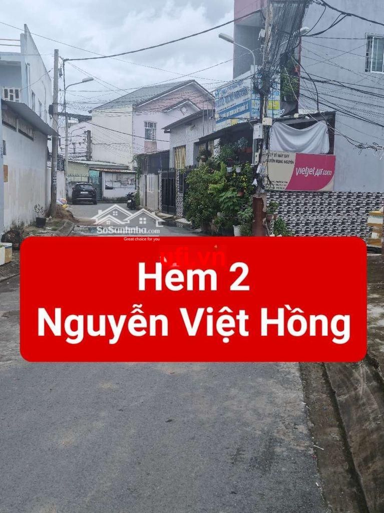 "Bán nền đẹp- hẻm 2 nguyễn việt hồng"