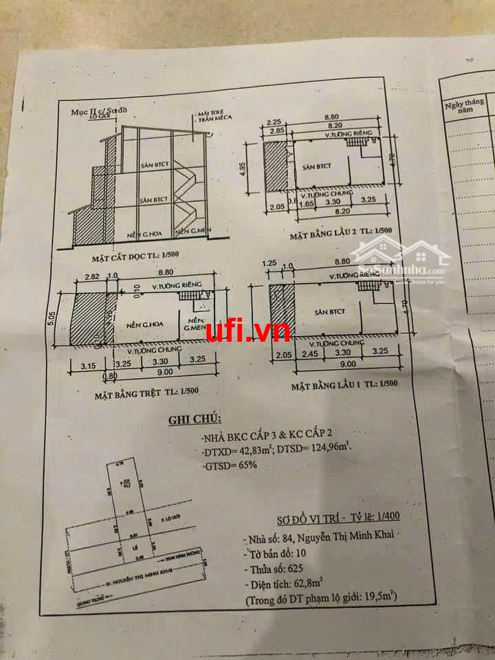 trệt 2 lầu