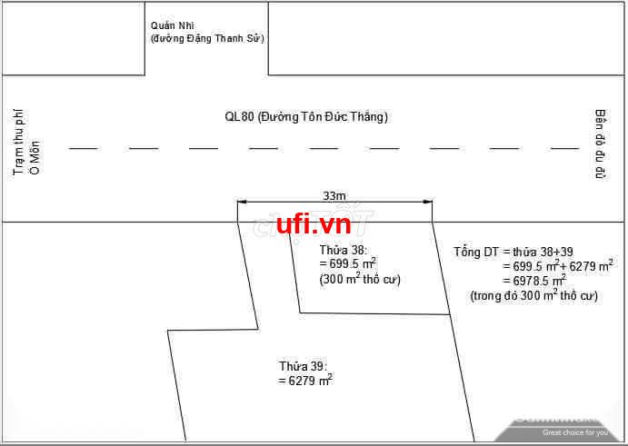 "đất lớn 7000 m2 mặt tiền quốc lộ 91 đường tôn đức thắng"