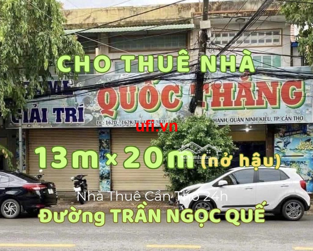 "Mặt bằng 1 trệt 1 lầu