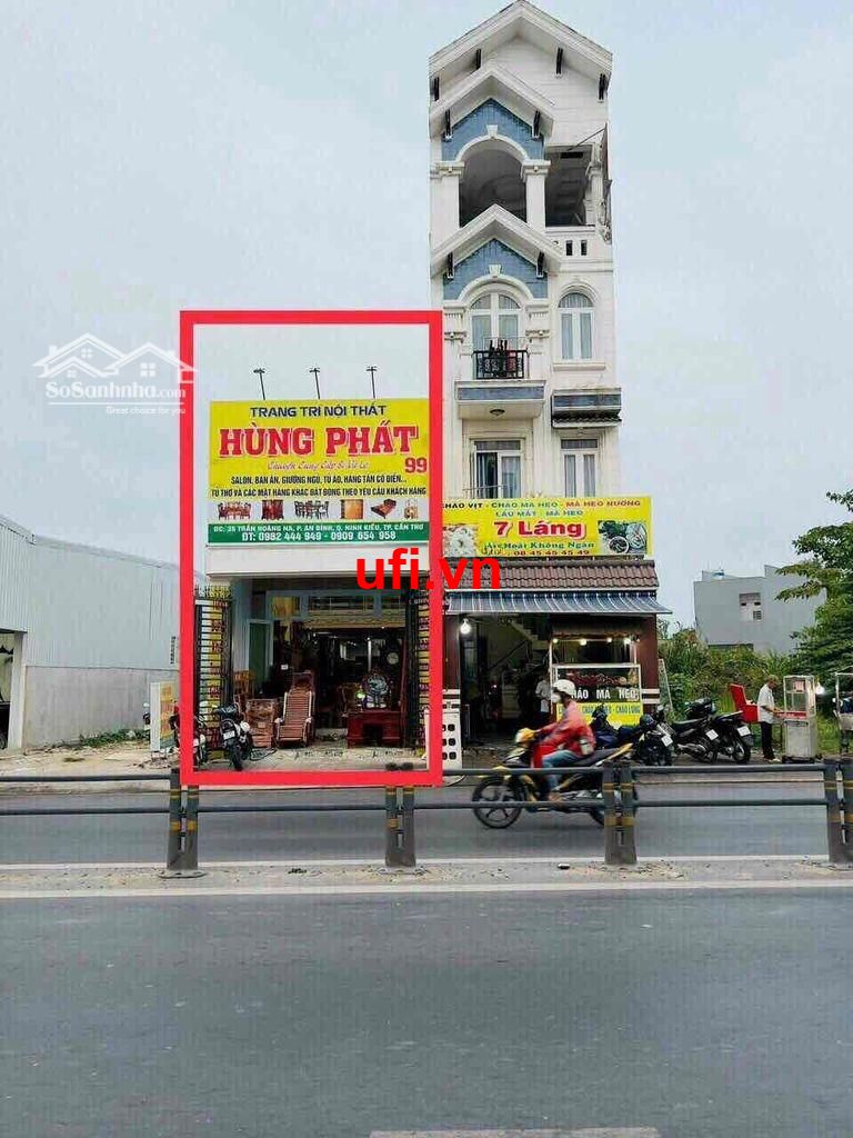 "Mặt tiền 4.5m25m trần hoàng na ninh kiều"