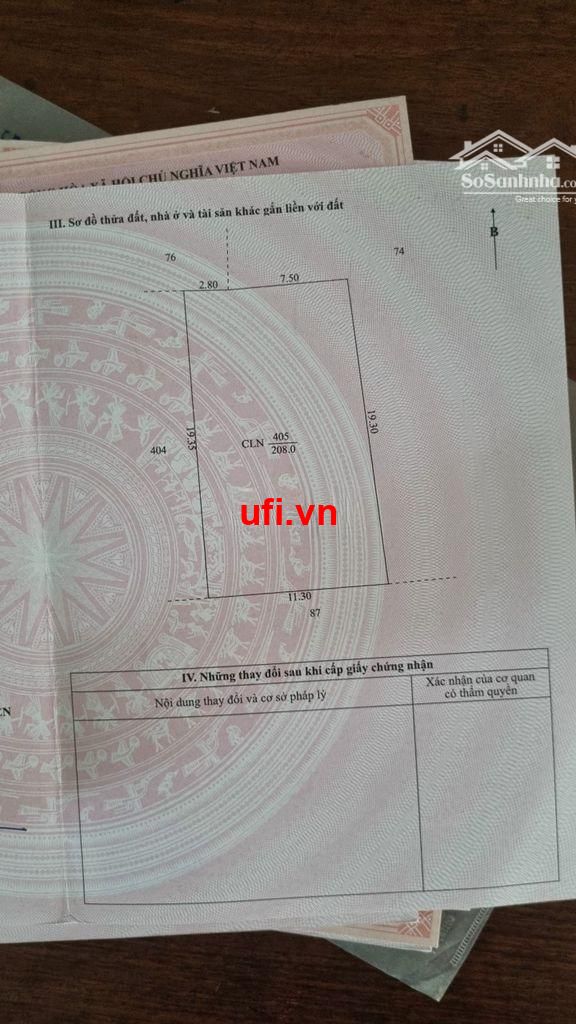 "Nền vip 208m2 đất cln cách chợ giai xuân 400m lộ 2m. giá chốt 280"