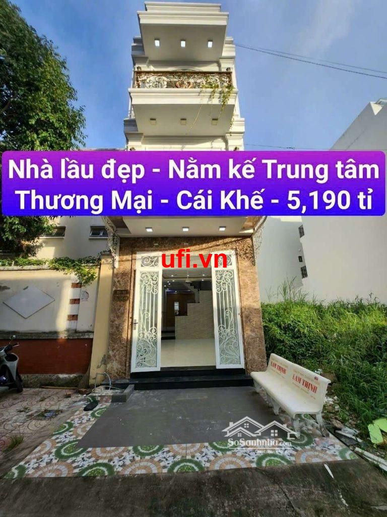 "Nhà mặt tiền - mới đẹp - nằm cặp vách.trường tiểu học - cái khế 1"