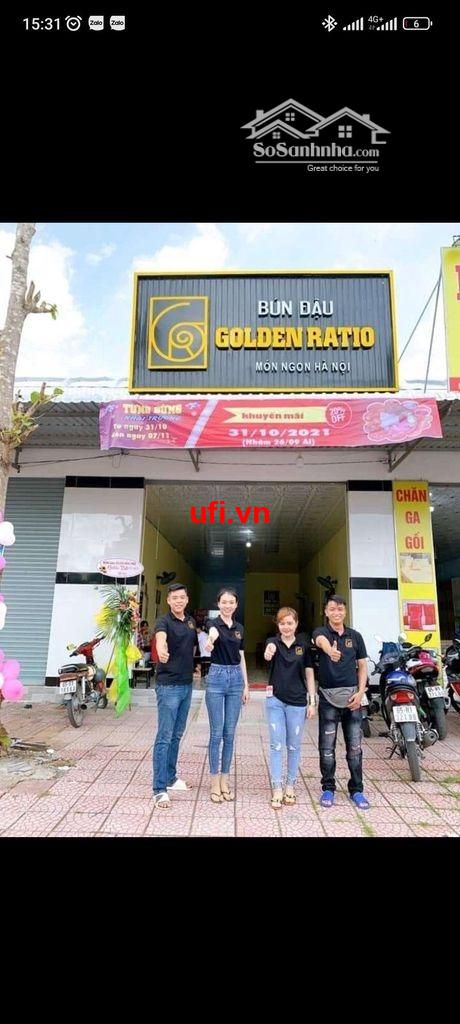 "Sang nhượng chuỗi kinh doanh bún đậu golden ratio độc quyền"