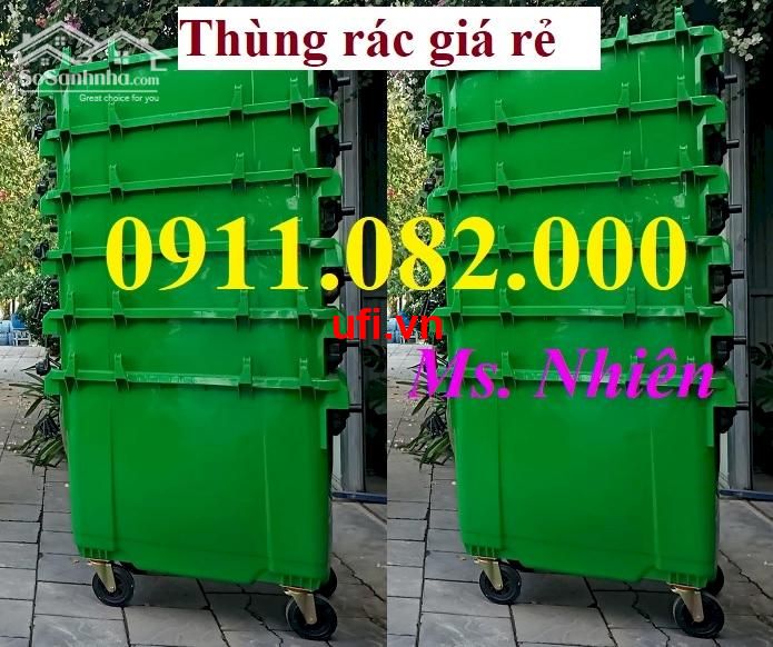 "Giá rẻ thùng rác 660 lít tại cần thơ- thùng rác chất lượng nặng 45kg- lh 0911082000"