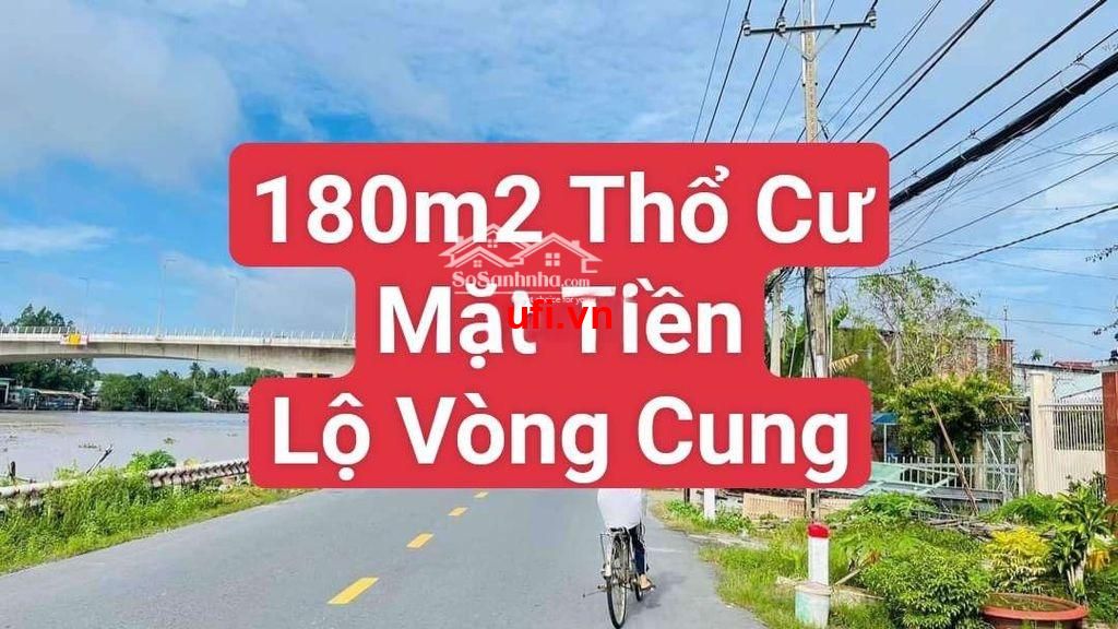 "Nền 180m2 thổ cư mặt tiền lộ vòng cung (tỉnh lộ 923)"