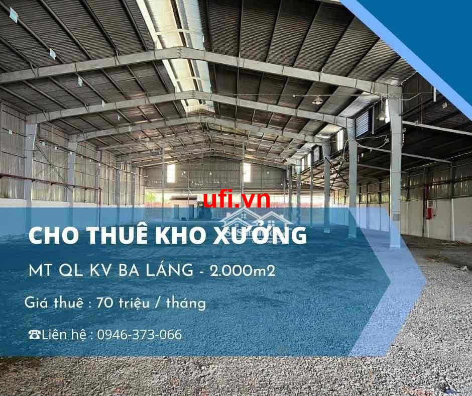 "Cho thuê kho 2.000 quốc lộ 1a"