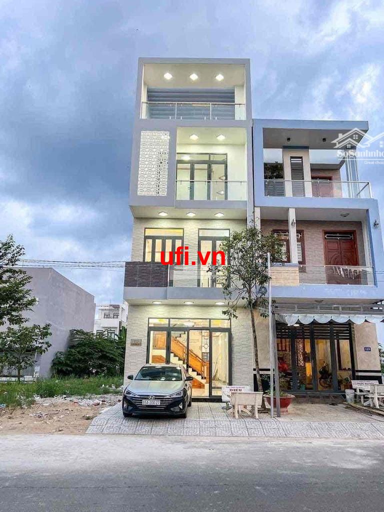 "Cho thuê nhà mới trệt 2 lầu sân thượng đường d7 kdc hồng loan 6a"